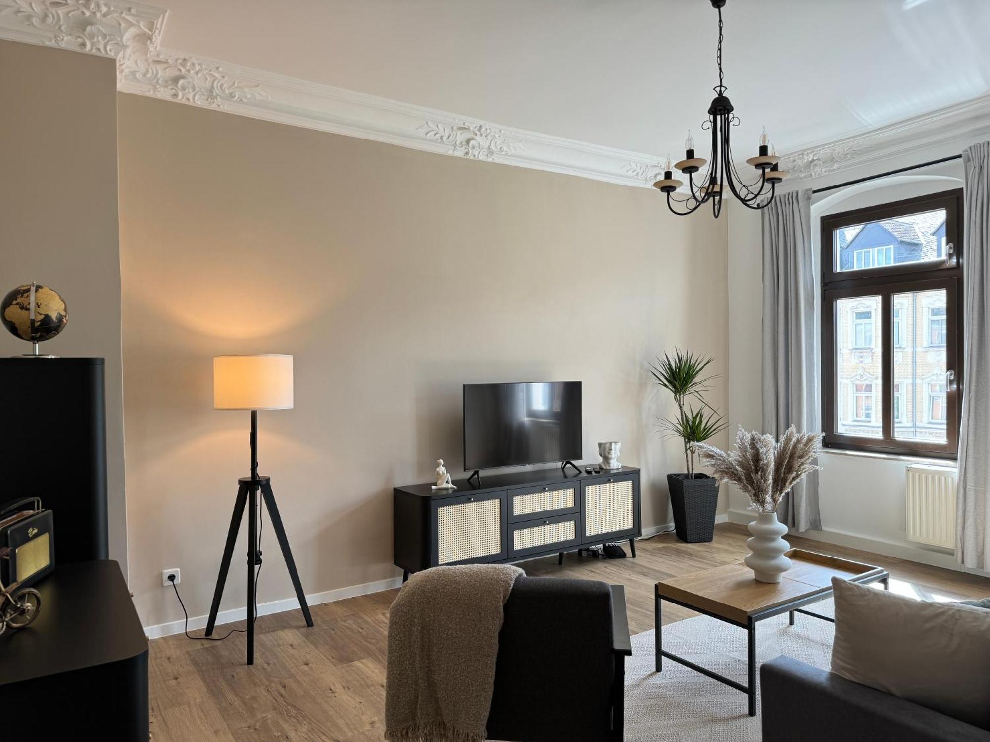 Stylisches Appartement Im Jugendstil-Viertel Chemnitz Buitenkant foto